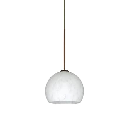 Besa Lighting Palla 5 Cord Pendant, Carrera, Bronze Finish, 1x50W Halogen 1XT-565819-BR